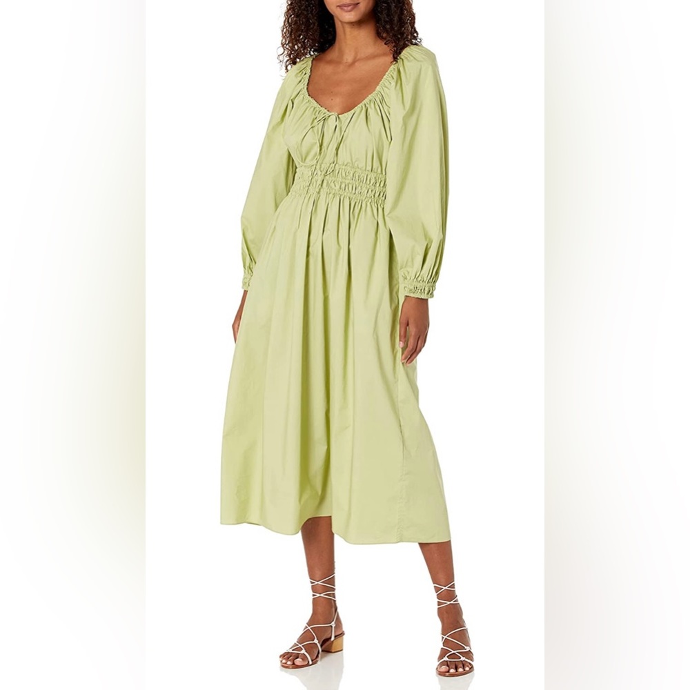 Rebecca Taylor Poplin Smocked Bodice Dress